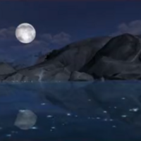 STAY UP in The Sims - Moonlight landscape with howling in the background