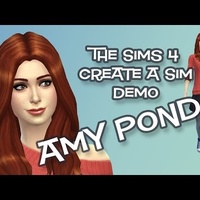 Amy Pond in The Sims 4 CAS Demo
