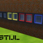 De Stijl Windows for The Sims 4