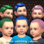 Maxis Matching Curls Short Hairdo for Toddlers