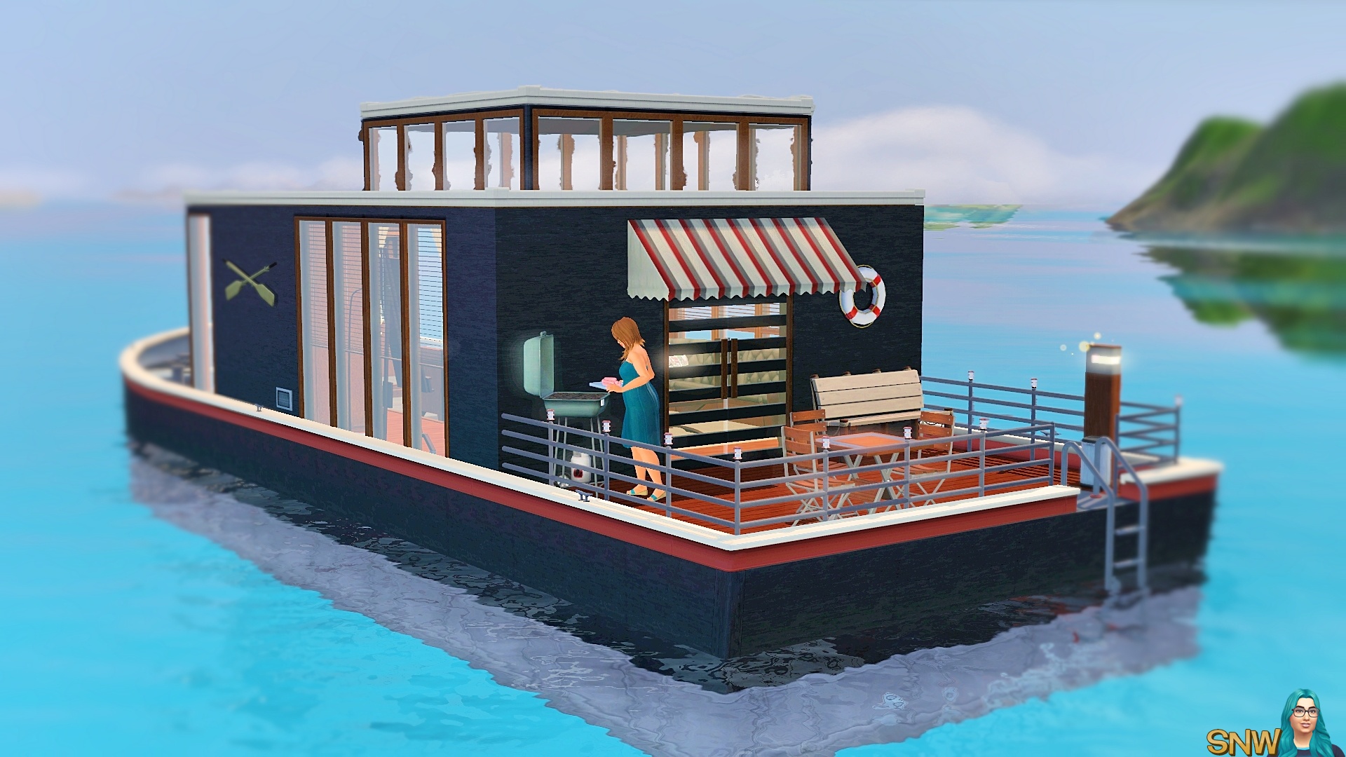 Navicula Houseboat | SNW | SimsNetwork.com Navicula Houseboat | SNW | SimsNetwork.com