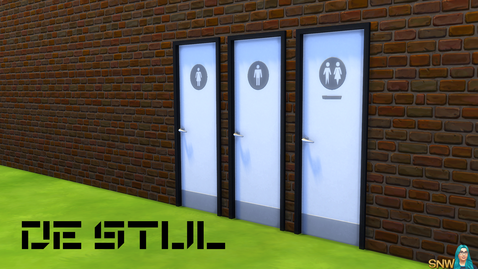 De Stijl Toilet Doors 9 Snw Simsnetwork De Stijl Doors For The Sims 4