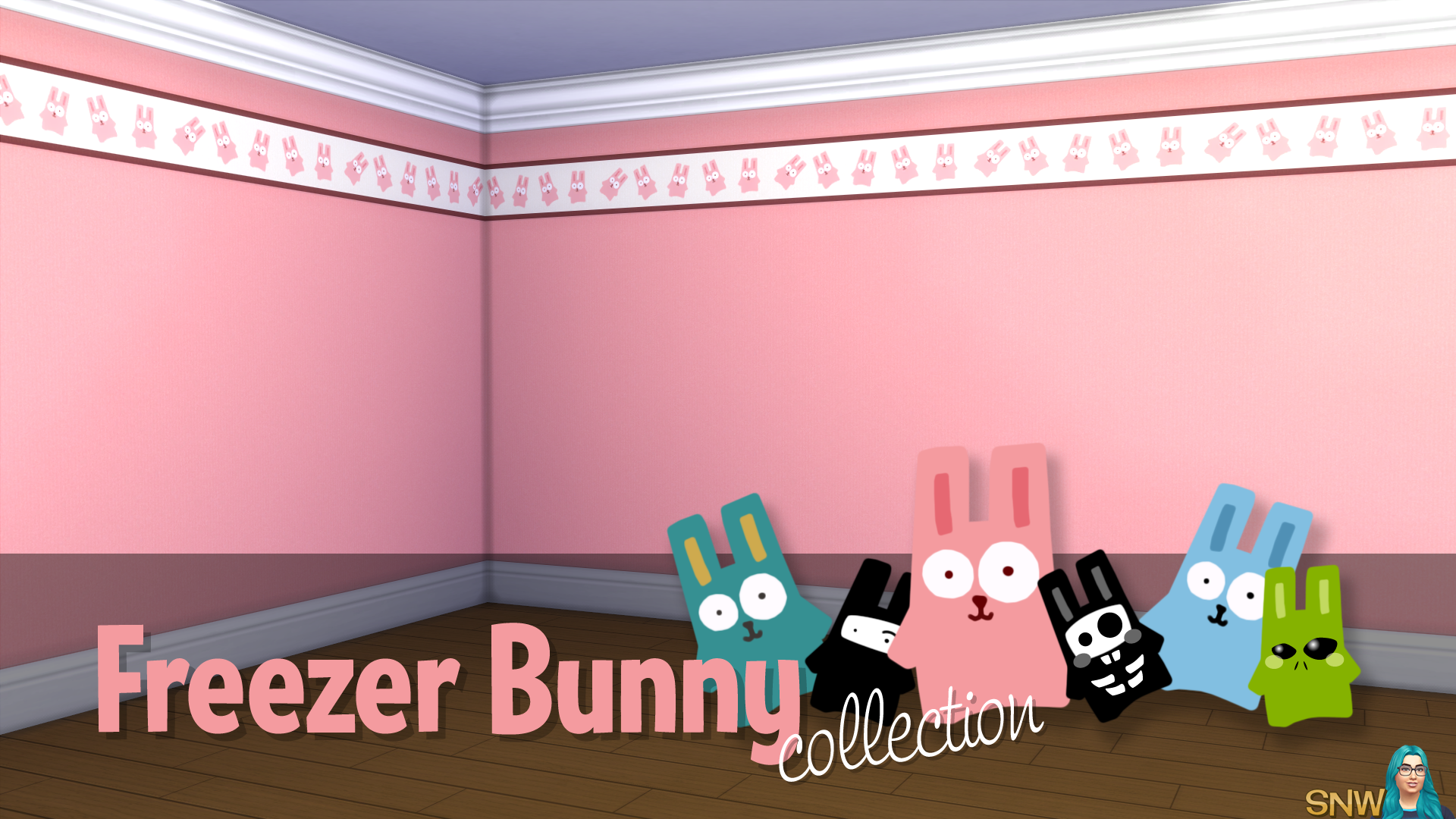 Freezer Bunny Collection: Top Border Wallpapers | SNW 