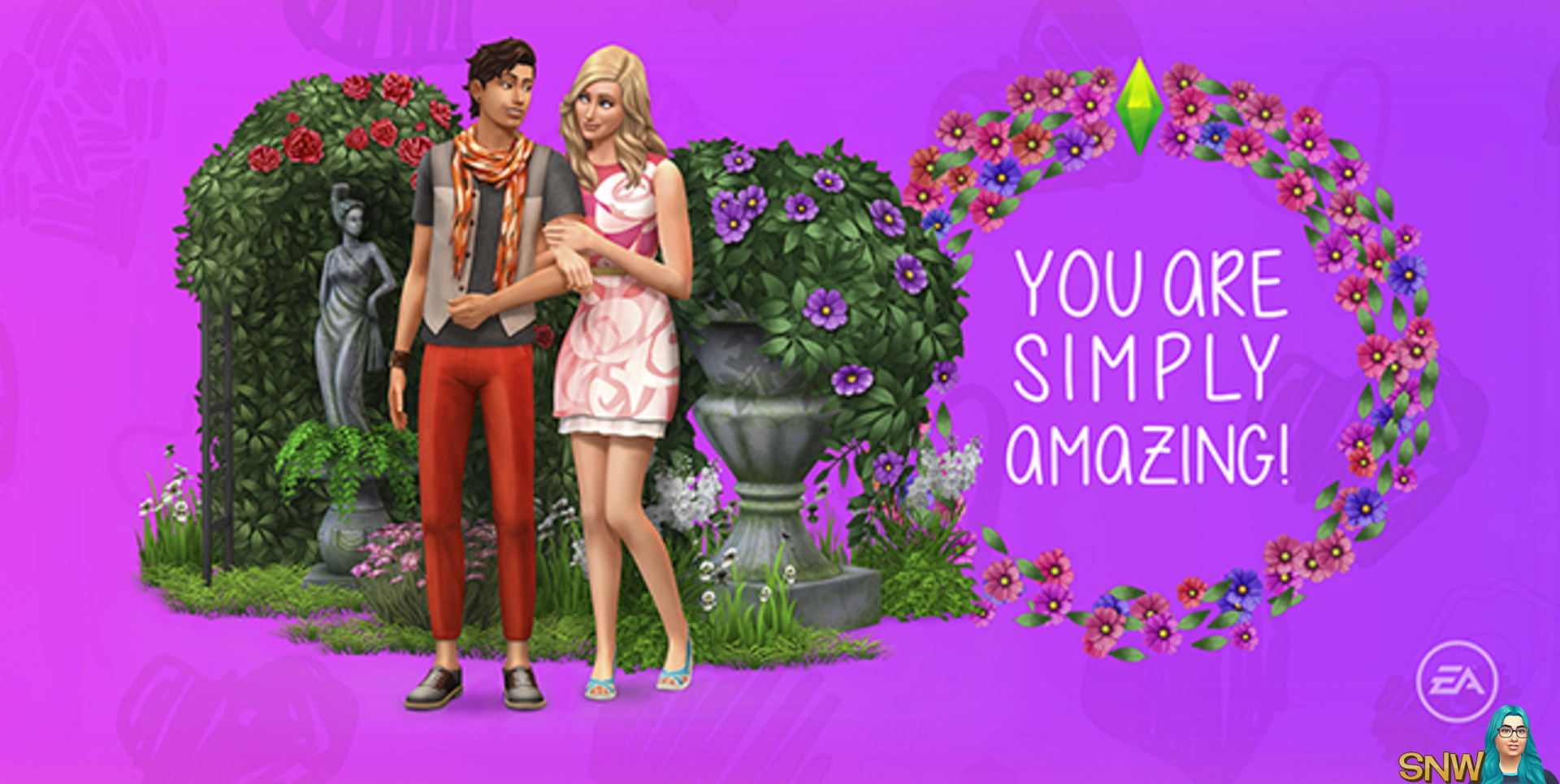 Printable Sims 4 Valentine's Day card