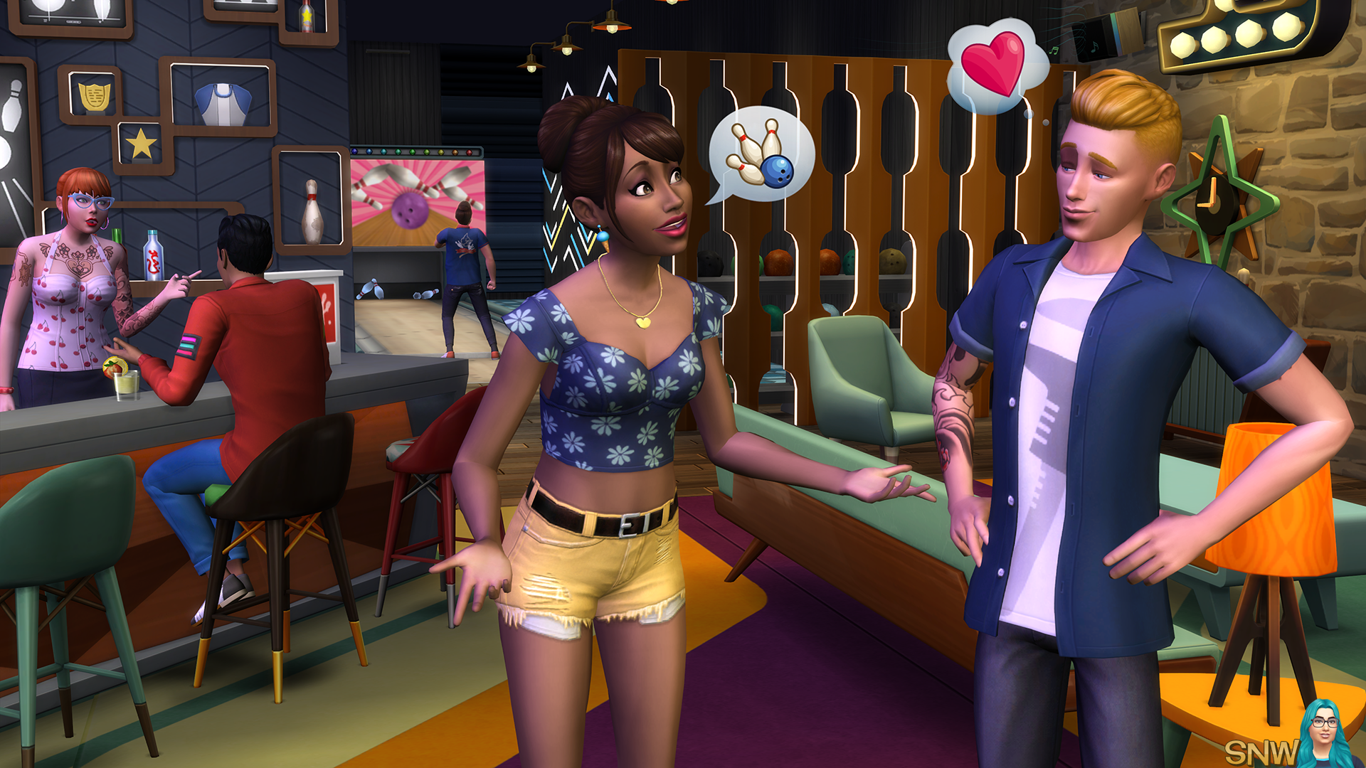 The Sims 4: Bowling Night Stuff