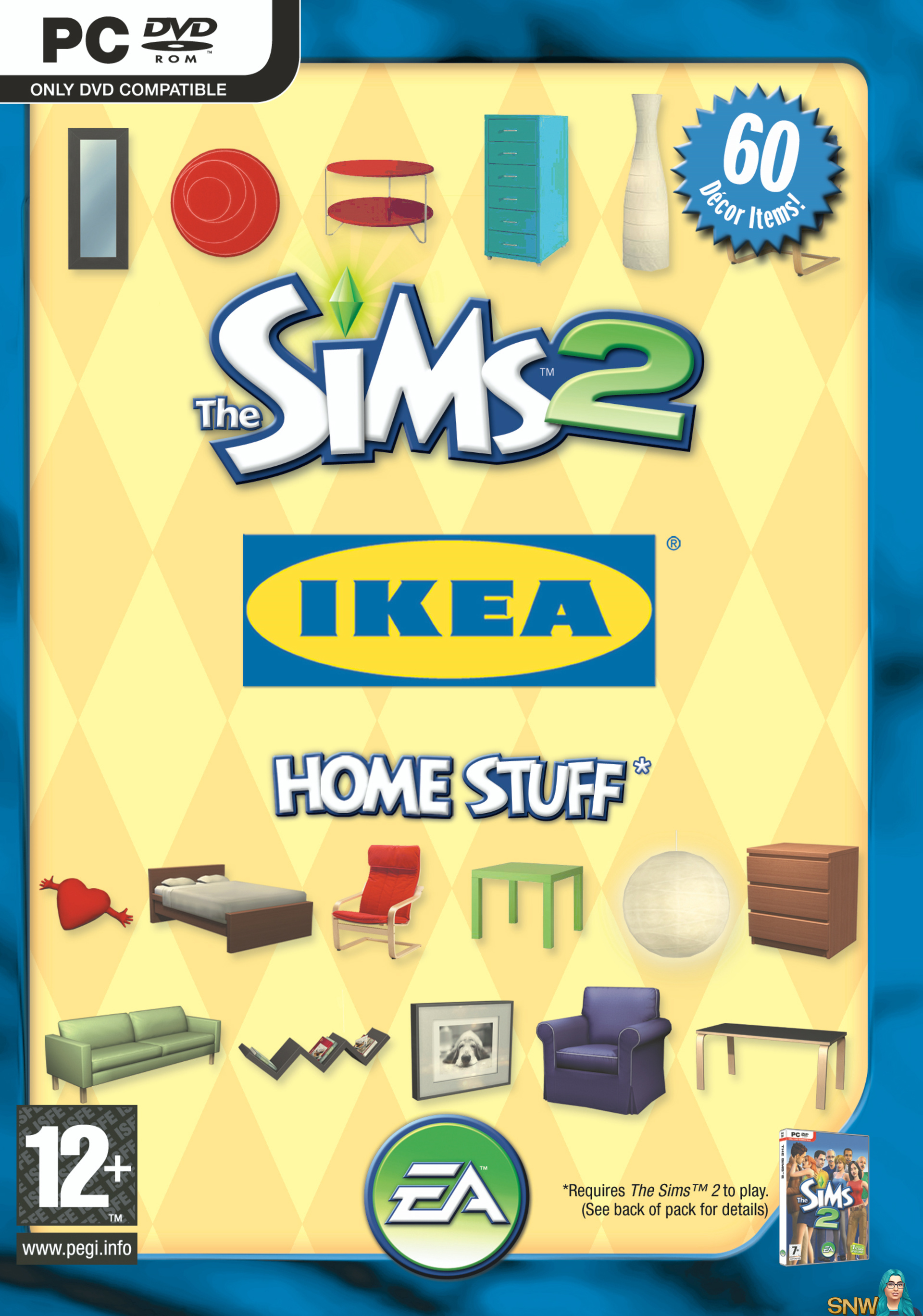 sims 2 дополнения мебель