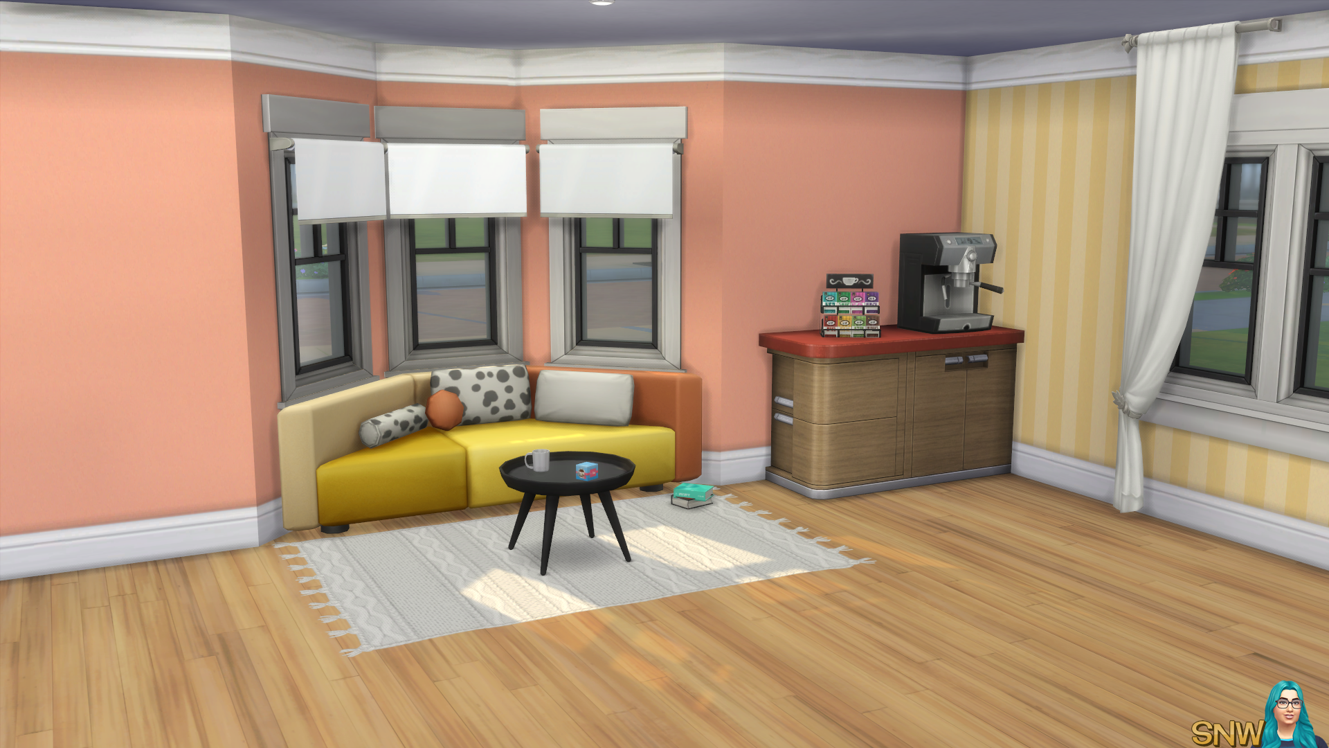 Mod The Sims - White Rainbow Louis Vuitton Wallpaper with Crown and Kick  Molding