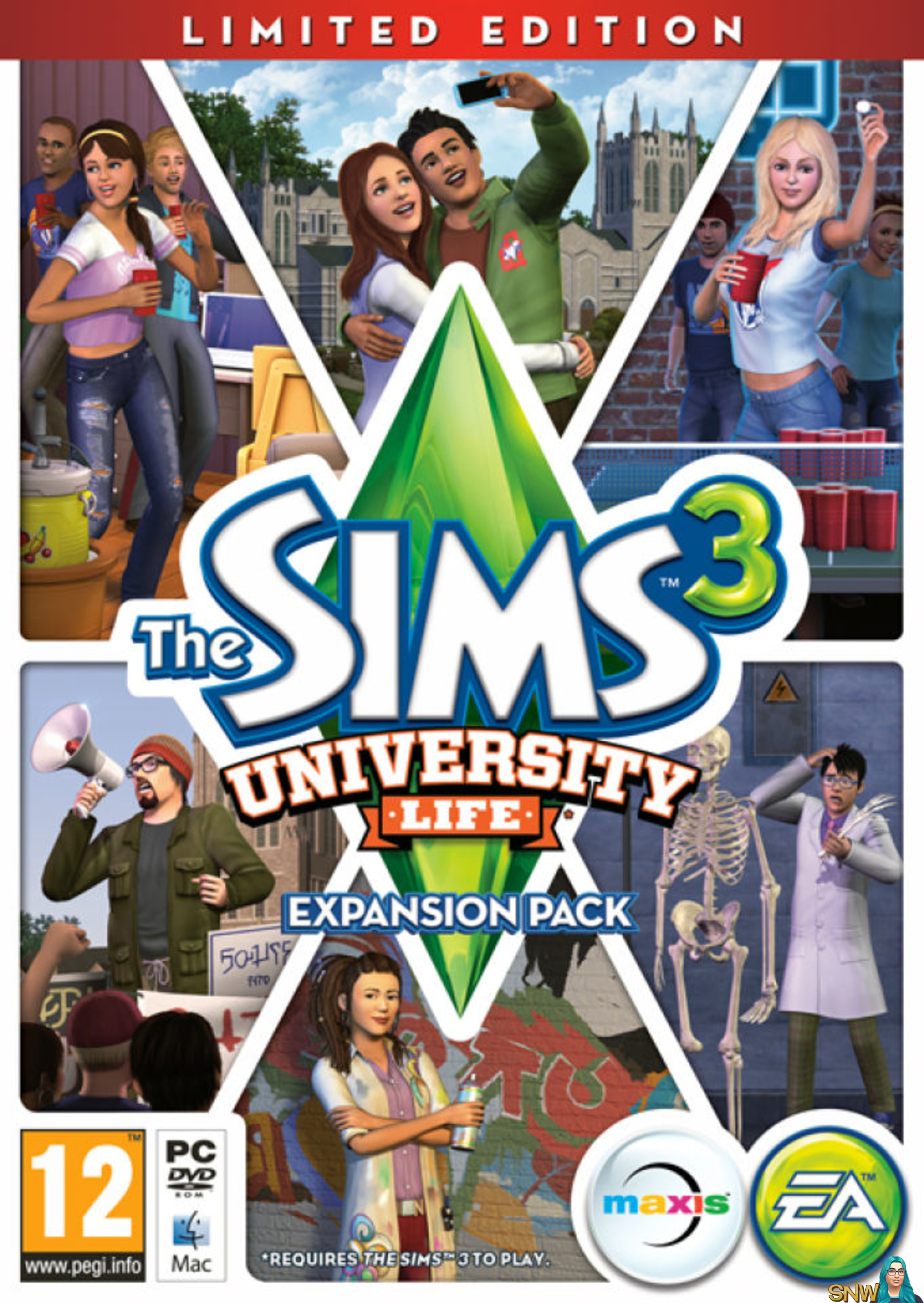 The Sims 3 University Life: Enrolling, Credit Hours and SUA Test