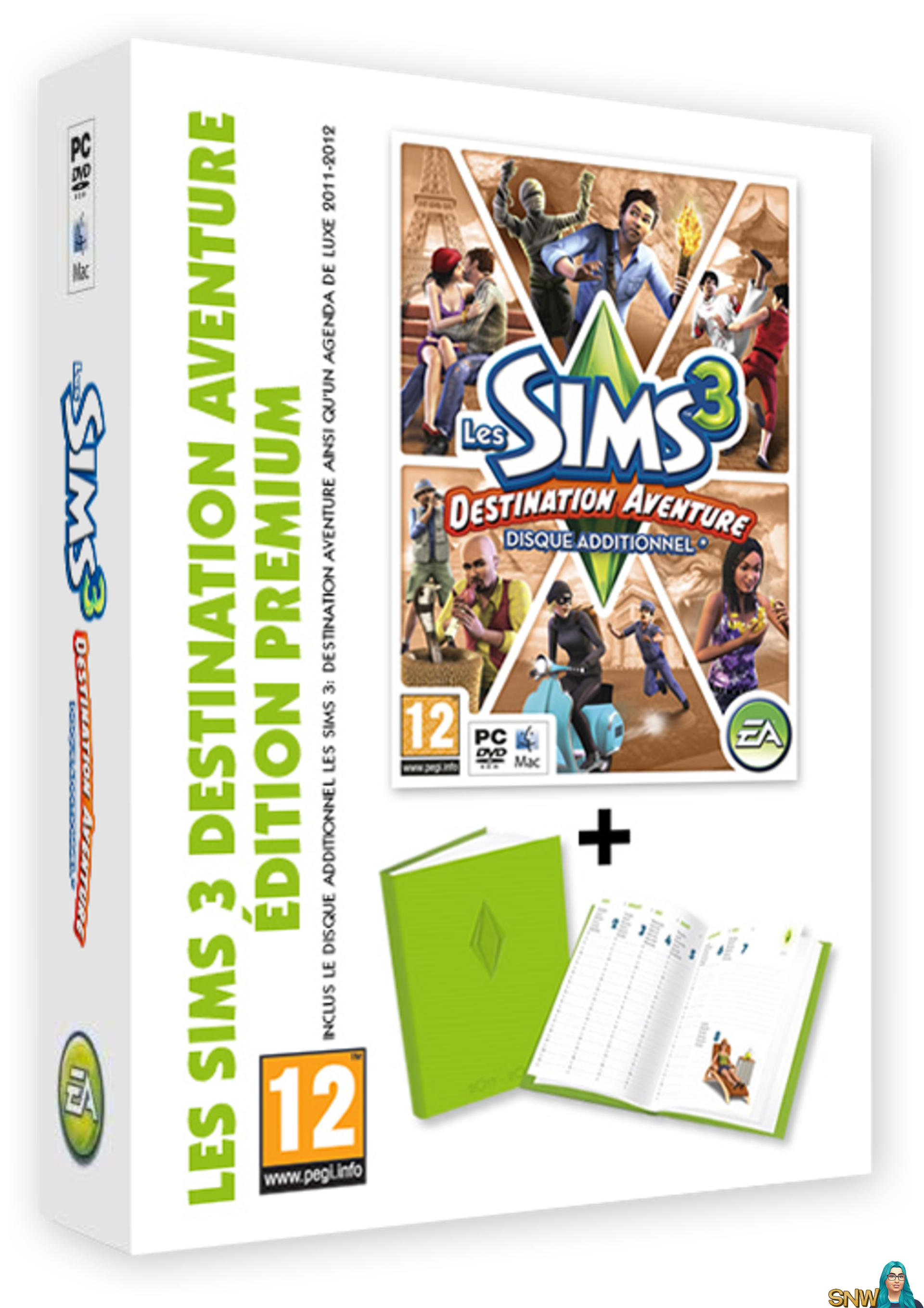 Les Sims 3 Destination Aventure + Agenda Deluxe (Edition Premium