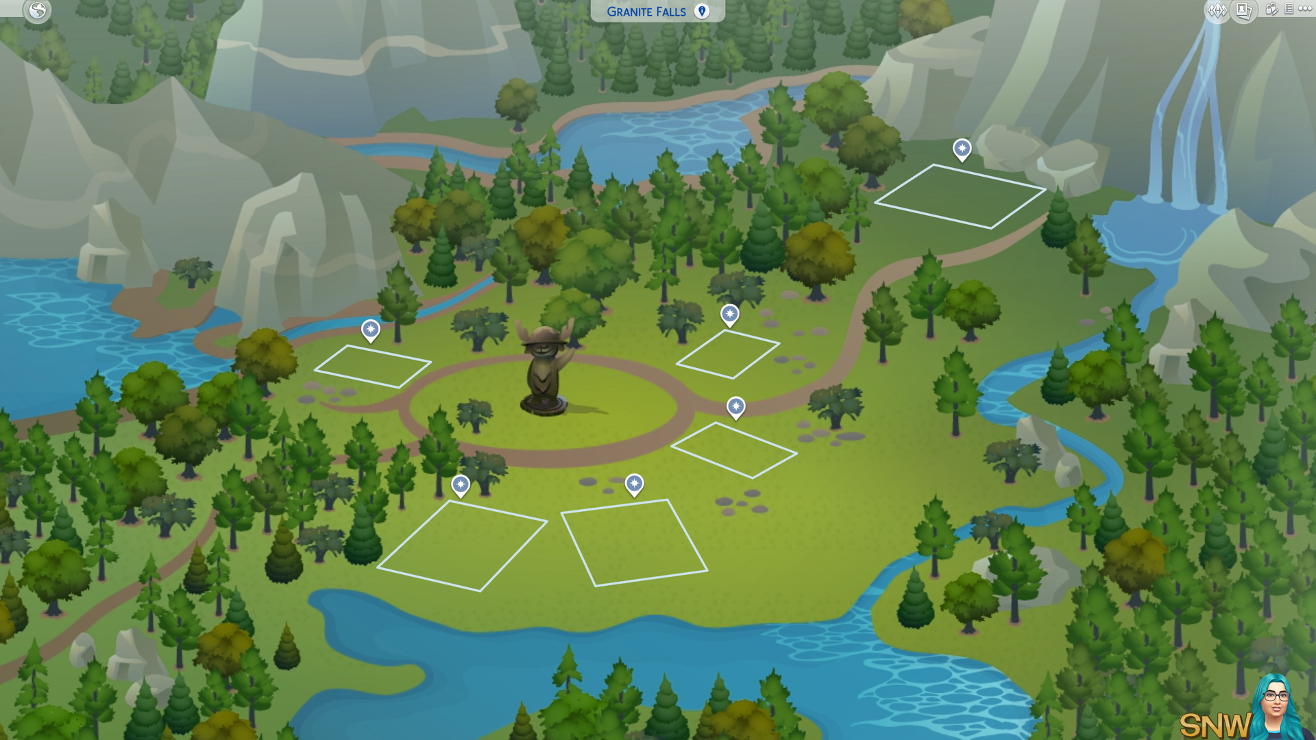 The Sims 4: Granite Falls world (empty)