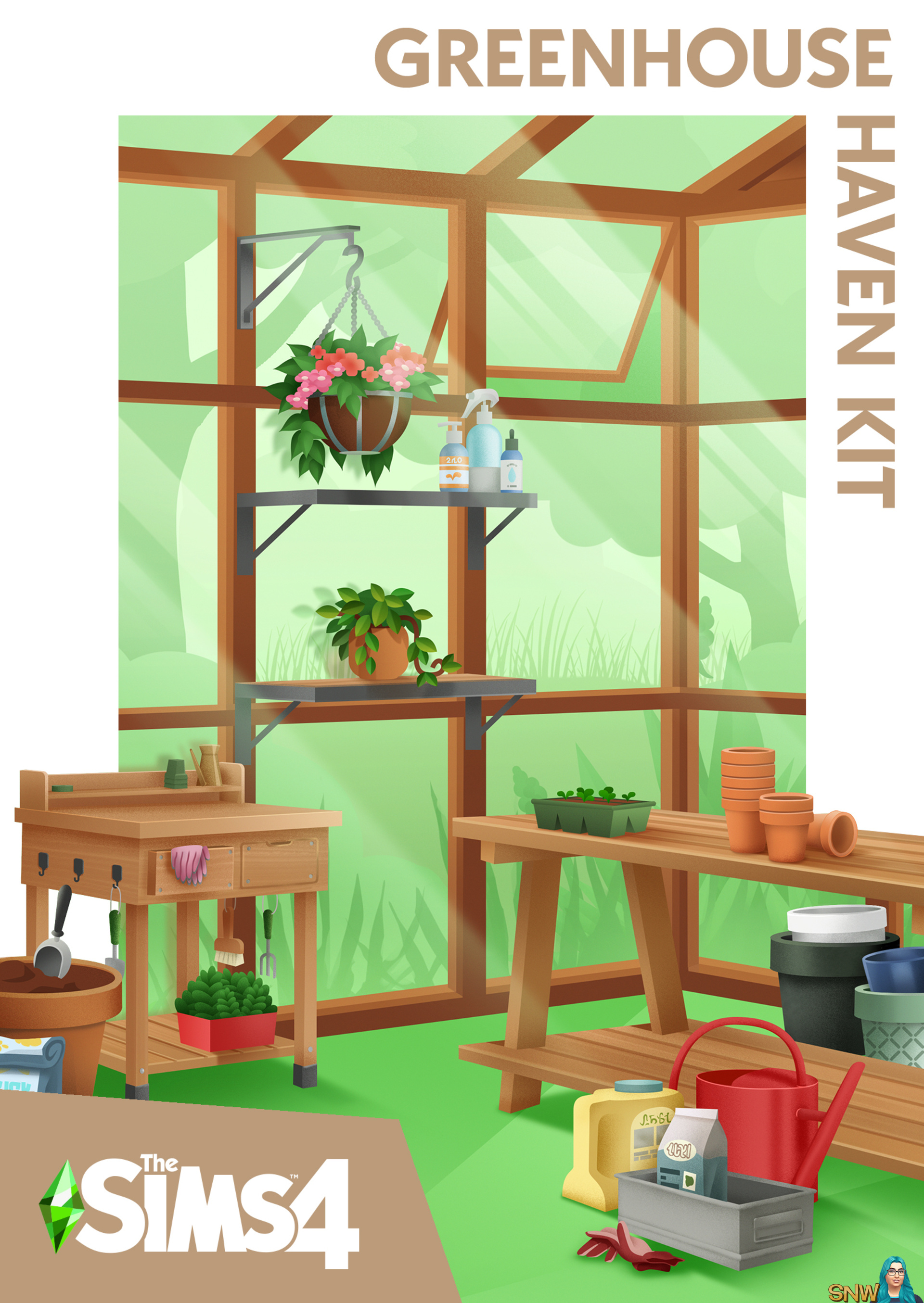 The Sims 4 Greenhouse Haven Kit SNW