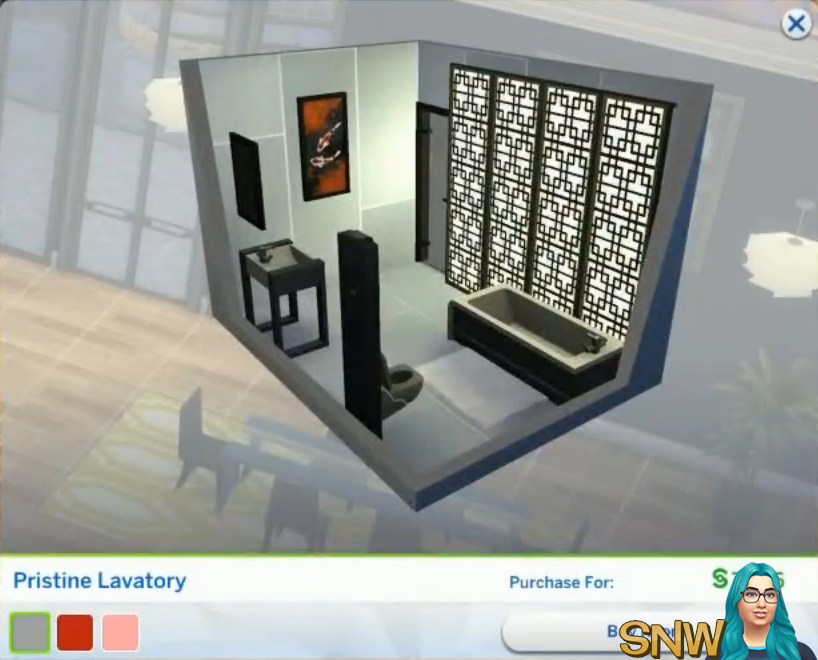 The Sims 4: City Living Styled Rooms - Pristine Lavatory