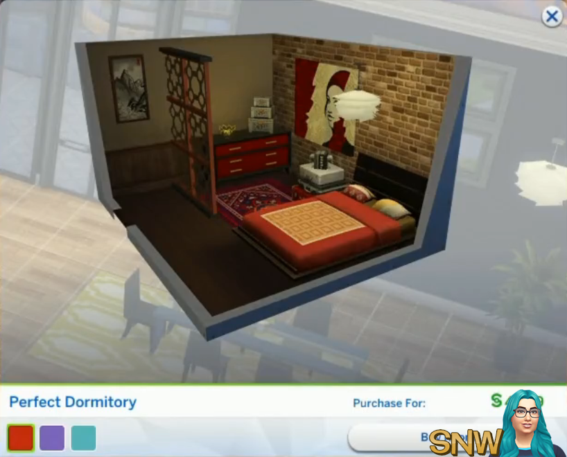 The Sims 4: City Living Styled Rooms - Perfect Dormitory