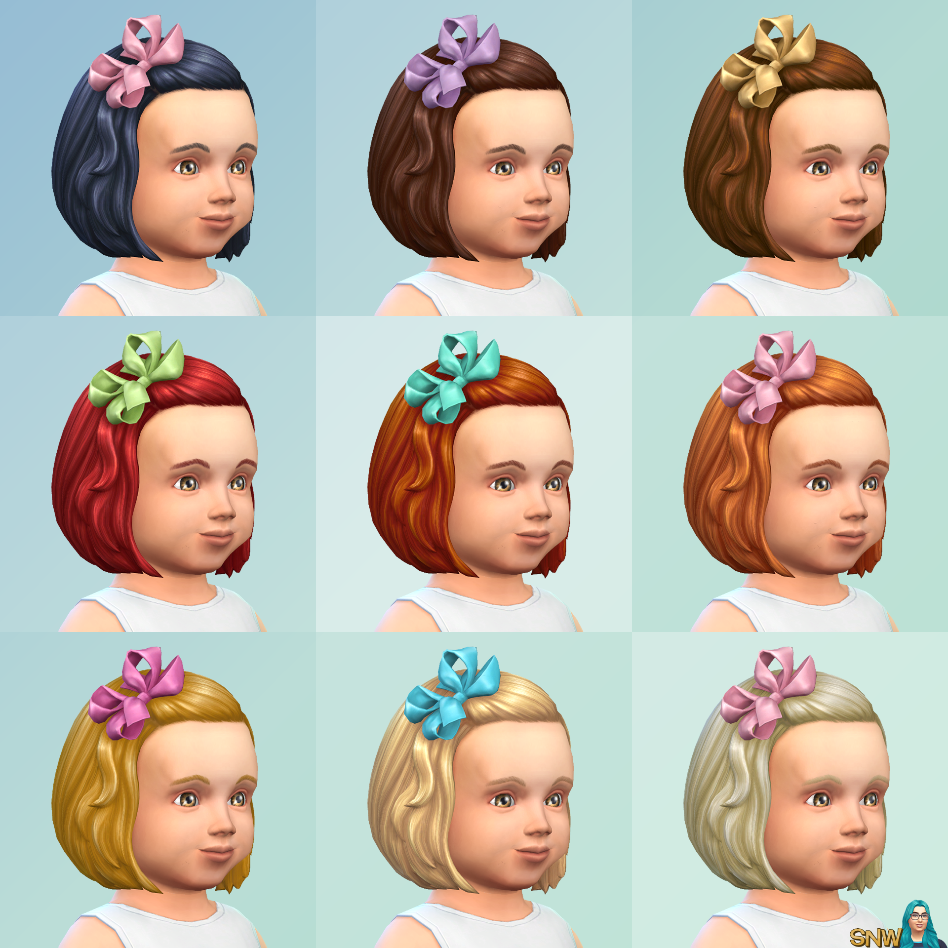 The sims 4 toddler hair