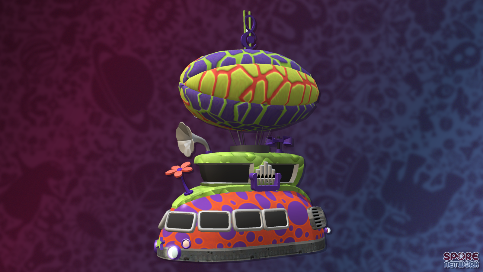 Woodstock Religious Zeppelin Spore Vehicle by Rosana at SporeNetwork