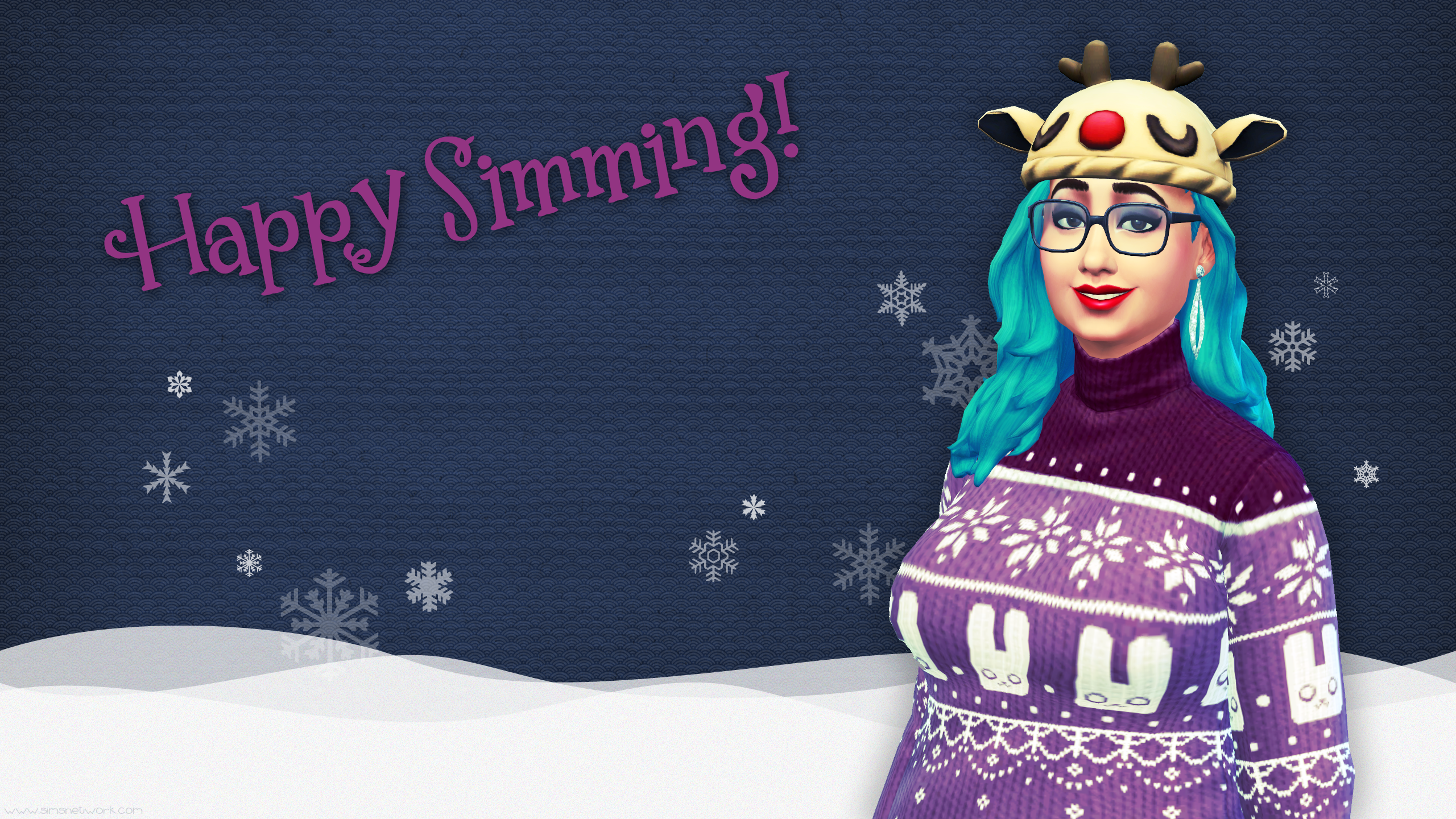 Happy Simming Christmas 2015 wallpaper